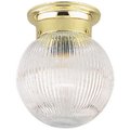 Brightbomb 66692 6 in. Polished Brass Ceiling Fixture BR580628